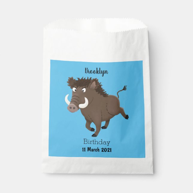 Illustration des Rasierapparats von Wildschweinen Geschenktütchen (Vorderseite)