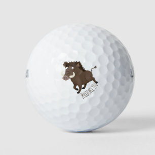Illustration des Rasierapparats von Wildschweinen Golfball