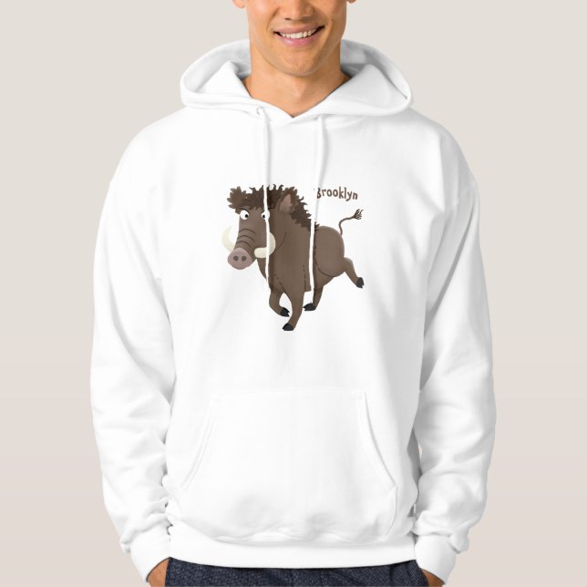 Illustration des Rasierapparats von Wildschweinen Hoodie (Vorderseite)