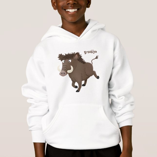 Illustration des Rasierapparats von Wildschweinen Hoodie (Vorderseite)
