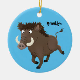 Illustration des Rasierapparats von Wildschweinen Keramik Ornament