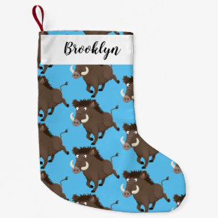 Illustration des Rasierapparats von Wildschweinen Kleiner Weihnachtsstrumpf