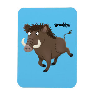 Illustration des Rasierapparats von Wildschweinen Magnet