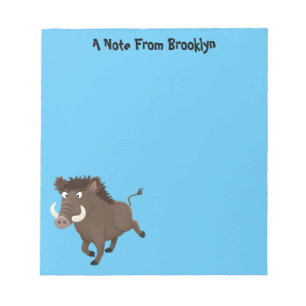 Illustration des Rasierapparats von Wildschweinen Notizblock