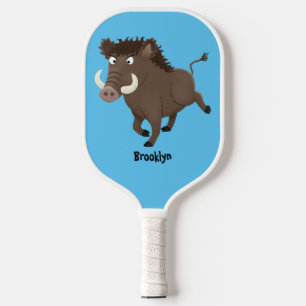 Illustration des Rasierapparats von Wildschweinen Pickleball Schläger