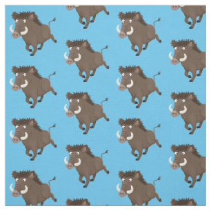 Illustration des Rasierapparats von Wildschweinen Stoff