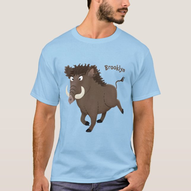 Illustration des Rasierapparats von Wildschweinen T-Shirt (Vorderseite)