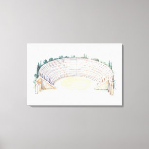 Illustration des römischen Amphitheaters Leinwanddruck