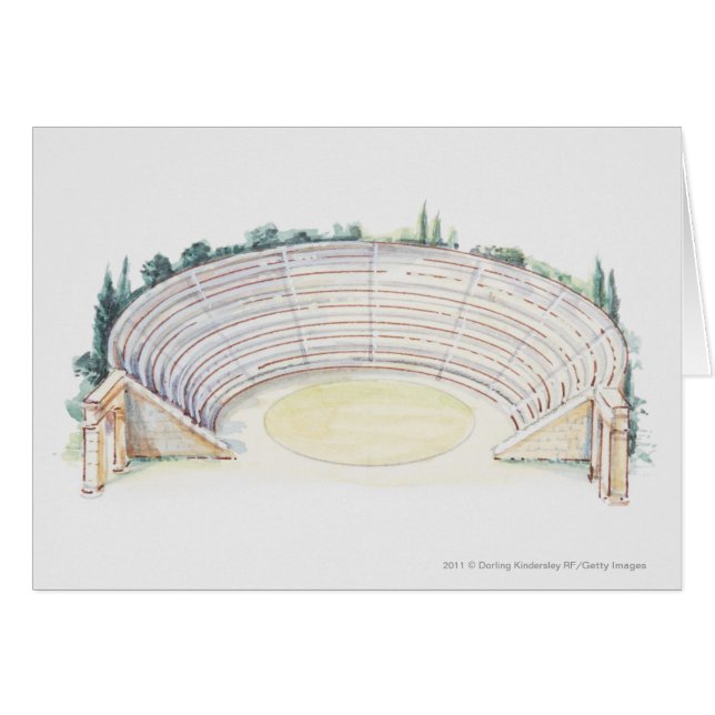 Illustration des römischen Amphitheatre (Vorderseite (Horizontal))