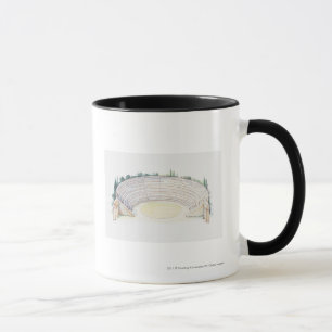 Illustration des römischen Amphitheatre Tasse