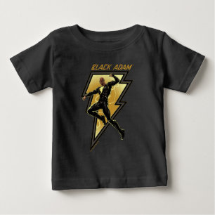 Illustration des schwarzen Adam-Blitzzeichens Baby T-shirt