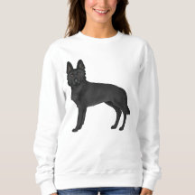 Illustration des Schwarzen Schäfers Cartoon Dog