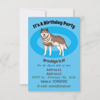 Illustration des sibirischen Husky-Cartoon