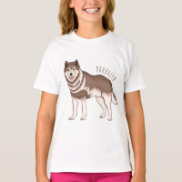 Illustration des sibirischen Husky-Cartoon