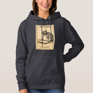 Illustration des Skelettdenkers Hoodie