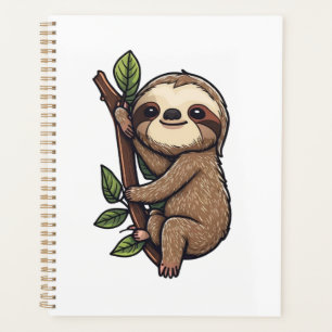 Illustration des Sloth Cartoon Planer