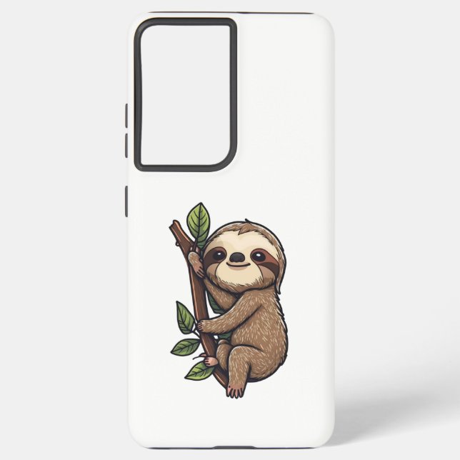 Illustration des Sloth Cartoon Samsung Galaxy Hülle (Rückseite)