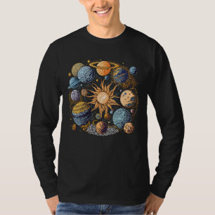 Illustration des Sonnensystems T-Shirt