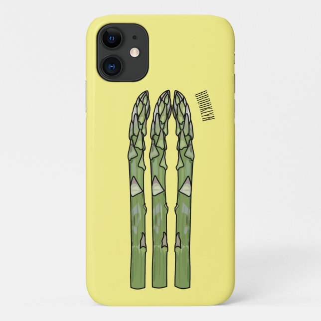 Illustration des Sparagus-Cartoon Case-Mate iPhone Hülle (Rückseite)