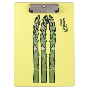 Illustration des Sparagus-Cartoon Klemmbrett