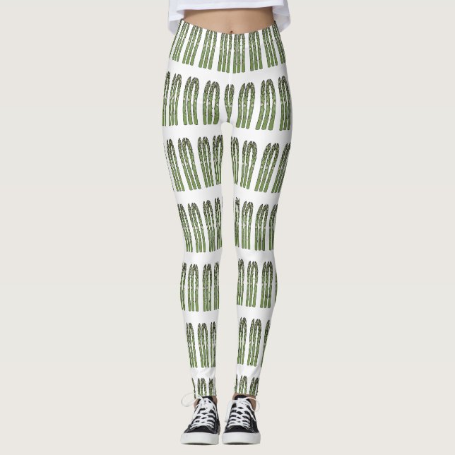 Illustration des Sparagus-Cartoon Leggings (Vorderseite)