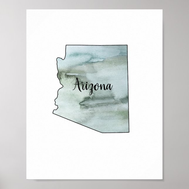 Illustration des Staat Arizona Poster (Vorne)