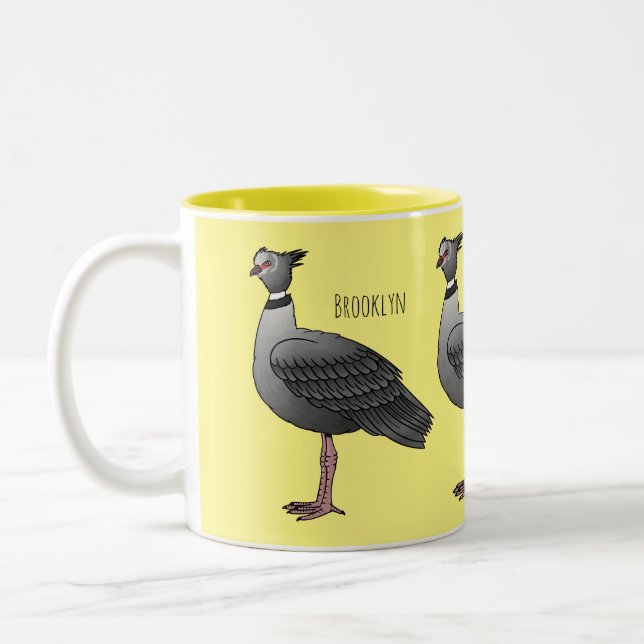 Illustration des südlichen Cartoon der Vogelscheuc Zweifarbige Tasse (Links)