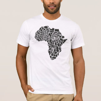 Illustration des Symbols Afrika als Giraffenhaut T-Shirt