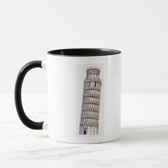 Illustration des Turms von Pisa Tasse (Links)