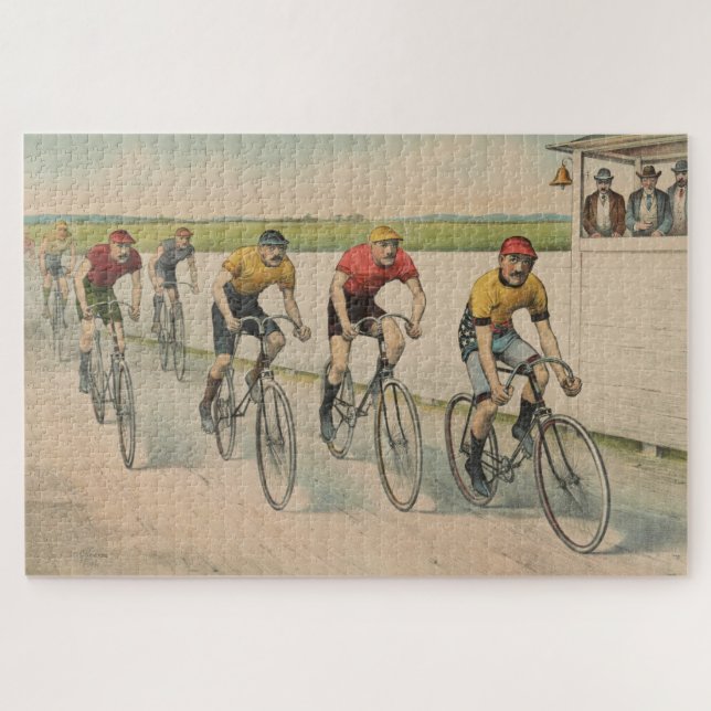 Illustration des Vintagen Fahrrads (1894) Puzzle (Horizontal)