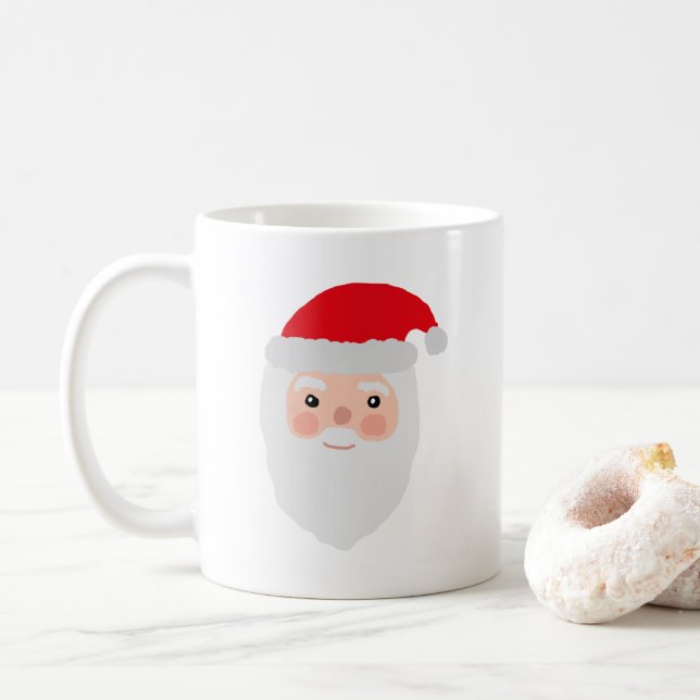 Illustration des Weihnachtsmalers Kaffeetasse (Mit Donut)