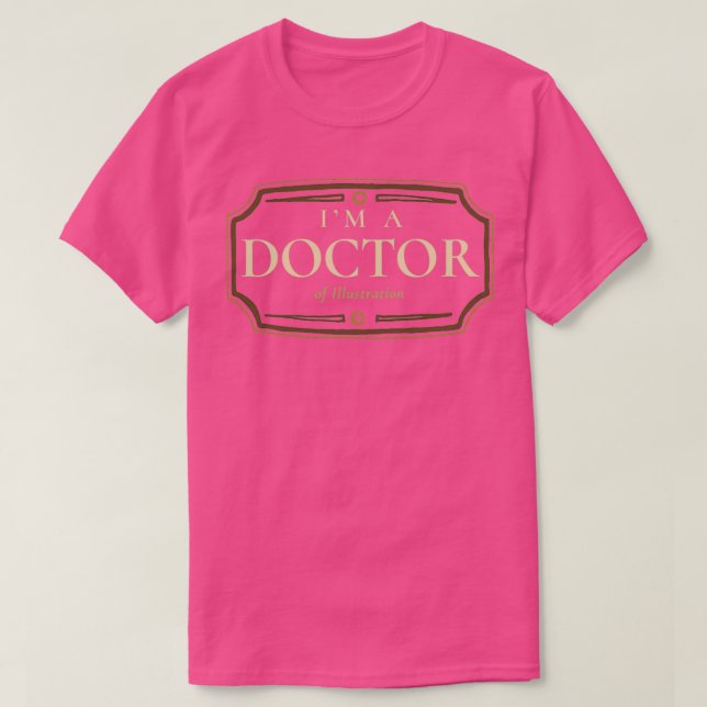 Illustration Doctorate Degree PhD Abschluss Gift T-Shirt (Design vorne)