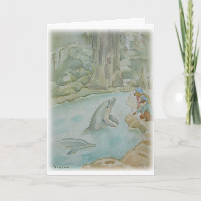 ILLUSTRATION — "Dolphin" Gruß Karte (Vorderseite)