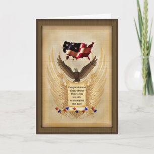 Illustration - Eagle - USA - Achievement Award Karte