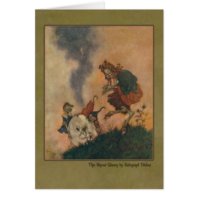 Illustration Edmund Dulac von der Schnee-Königin (Vorne)
