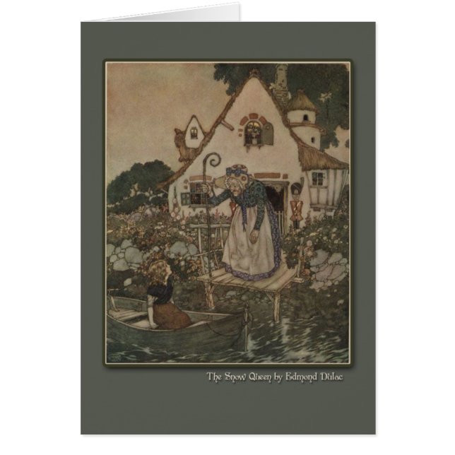 Illustration Edmund Dulac von der Schnee-Königin (Vorne)