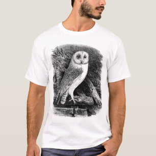 Illustration einer alten Schleiereule T-Shirt