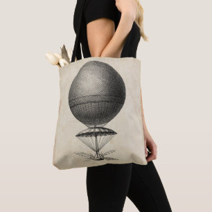 Illustration einer antiken Flugmaschine