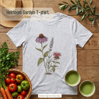 Illustration einer Bestäuber-Gartenpflanze Tri-Blend Shirt