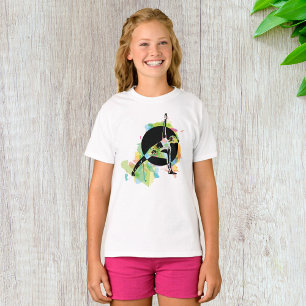 Illustration einer Frau beim Stretching T-Shirt