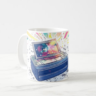 Illustration einer Instant-Kamera im Vintage-Stil Kaffeetasse