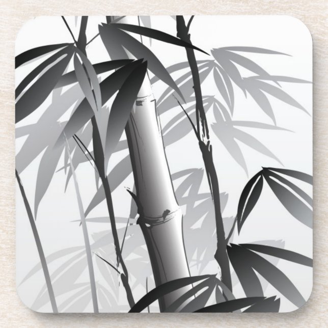 Illustration einer orientalischen Artmalerei Getränkeuntersetzer (Vorderseite)