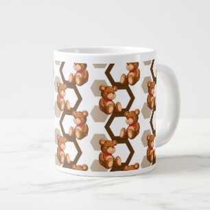 Illustration einer Reihe des Teddybären betreffen Jumbo-Tasse