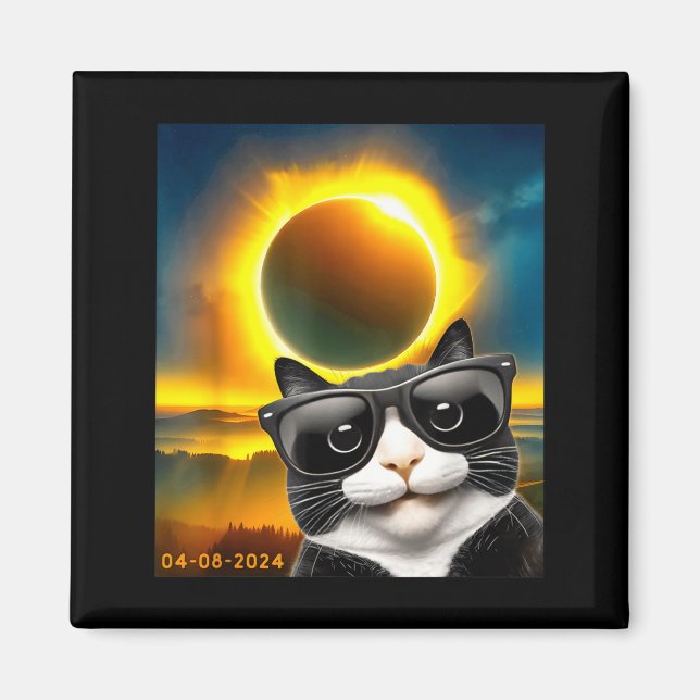 Illustration einer Sonnenfinsternis mit Smoking-Ka Magnet (Vorne)