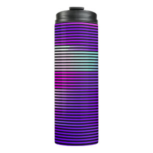 Illustration eines abstrakten Glitch-Hintergrunds. Thermosbecher