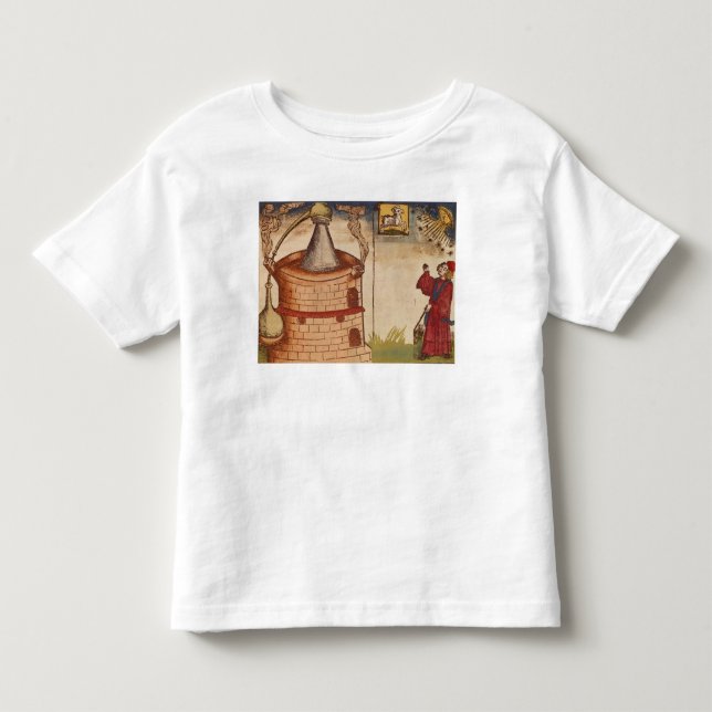 Illustration eines Alchemisten bei der Arbeit Kleinkind T-shirt (Vorderseite)