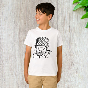 Illustration eines amerikanischen Soldaten T-Shirt