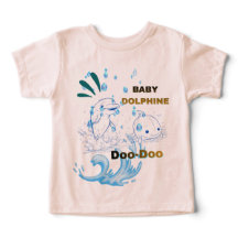Illustration eines aquatischen Delfins