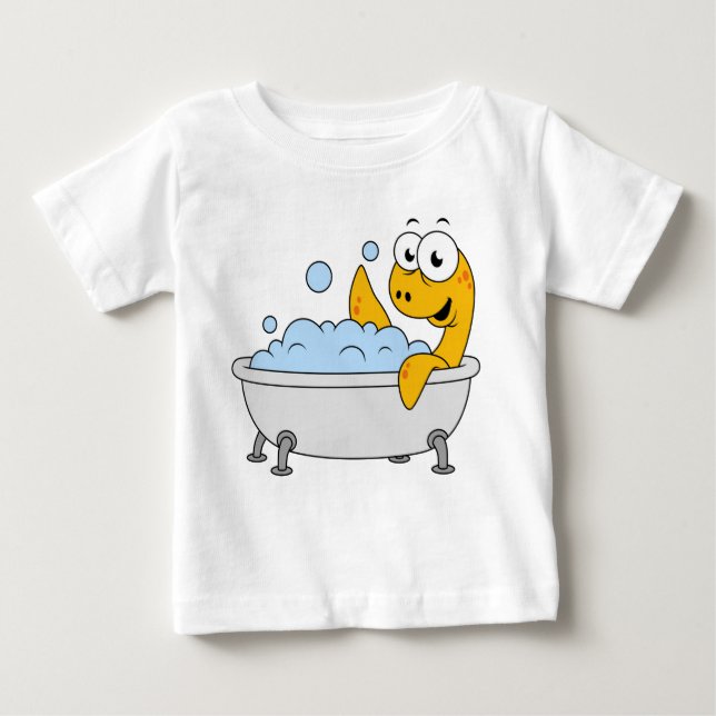 Illustration eines Badesauges Ness Monster. Baby T-shirt (Vorderseite)