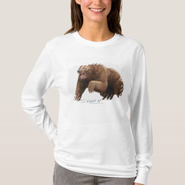 Illustration eines Braunbären T-Shirt (Vorderseite)